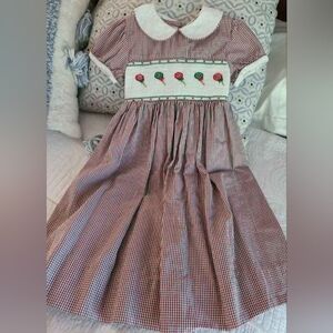 Strasburg vintage Smocked Christmas Heirloom Dress Size 3t